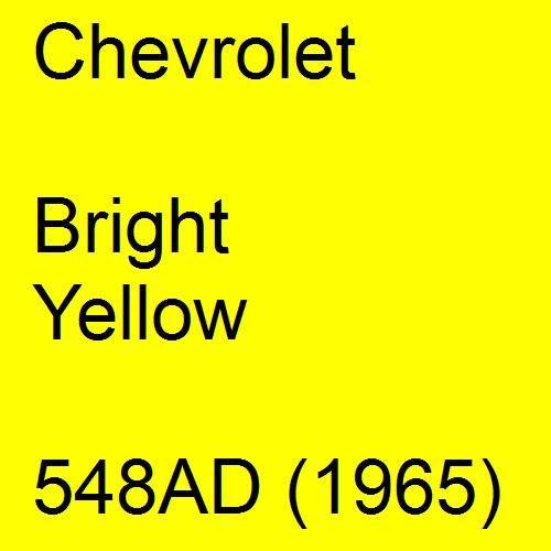 Chevrolet, Bright Yellow, 548AD (1965).